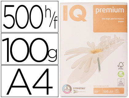 Papel Fotocopia Iq Premium Din A4 100 Gramas (500 Folhas)