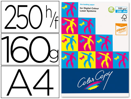 Papel Cópia 160gr A4 Copy Color Brilhante