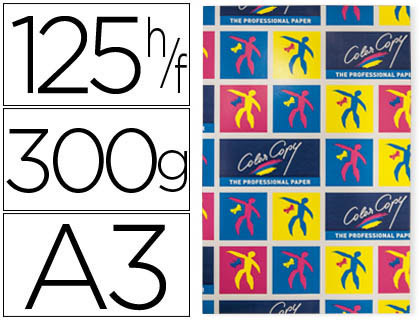 Papel Cópia 300gr A3 Copy Color Brilhante 125 Folhas