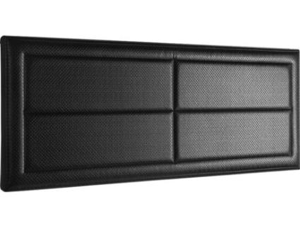 Cabeceira de Cama  (Preto - Madeira e Polipel - 180 cm)