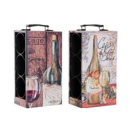 Suporte para garrafas DKD Home Decor Poliuretano (2 pcs) (18 x 11.5 x 33 cm)