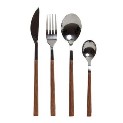 Faqueiro DKD Home Decor Aço inoxidável ABS (16 pcs)