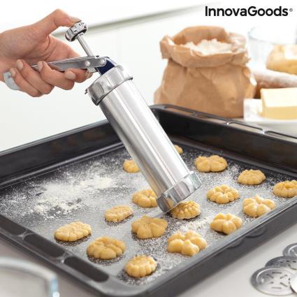 Máquina para Fazer Bolachas e Saco Pasteleiro 2em1 Prekies InnovaGoods