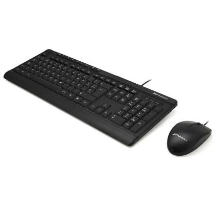 Mouse E Teclado Combo Key Media Spanish QWERTY Black