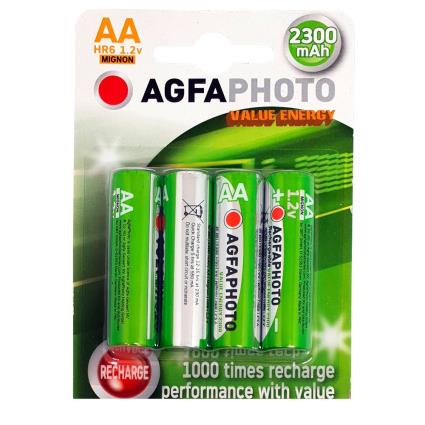 4 Nimh Mignon Aa 2300mah Nimh Mignon Aa 2300mah Baterias One Size Silver