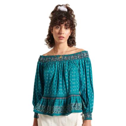 Ameera Off Shoulder XS Deep Green