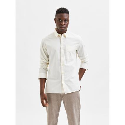 Camisa Manga Comprida Regular Axel Seersucker S Egret