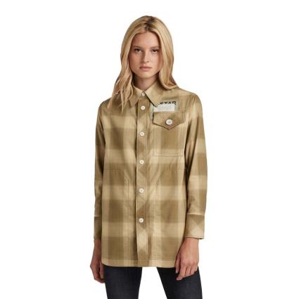 Casaco Naval Collar Overshirt 2.0 S Fresh Army Green Ryan Check