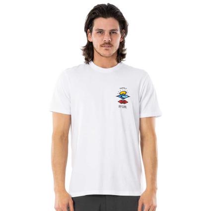 Camiseta De Manga Curta Search Essential L White