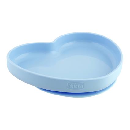 Prato Silicone Azul