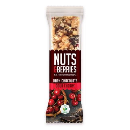 Barra Nuts&Berries Chocolate Negro