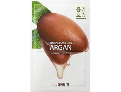 Máscara de Rosto  Natural Mask Sheet Argan Brightening Face Sheet Mask With Moisturizing Effect (21 ml)