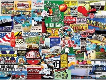 Puzzle  Michigan Collage - Jigsaw Puzzle (Idade Mínima: 5)