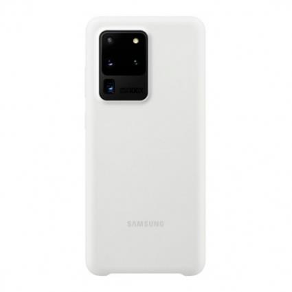 Silicone Cover  S20 Ultra G988 - Branco