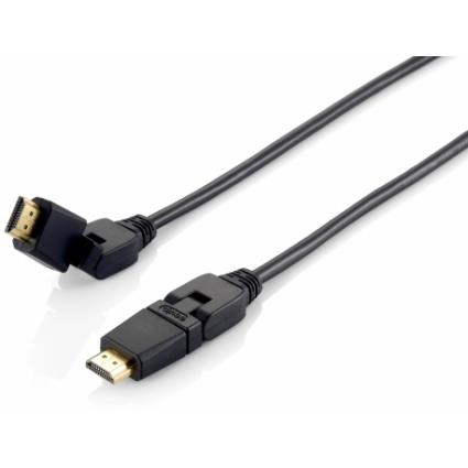 Cabo  HighSpeed swivel HDMI Ethernet 1,0m preto - 119361