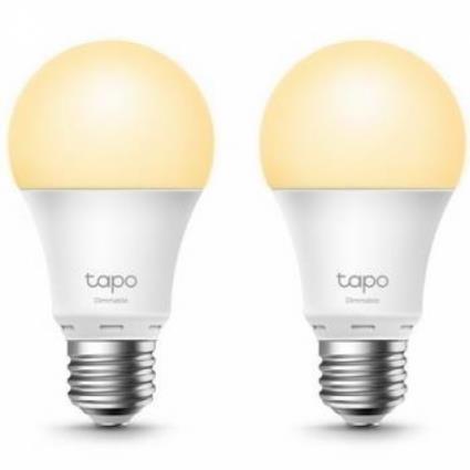 TP-LINK Lâmpada Inteligente Smart Wi-Fi Tapo L510E, E27, 8,7 W, 806 Lúmenes, Pack 2 Unidades