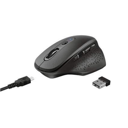 Rato Sem Fios Ozaa Wireless Ergonómico Recarregável USB Preto