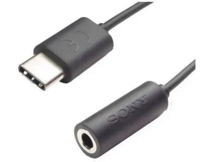 Adaptador , Tipo C para 3.5mm jack, Preto, Original, EC260