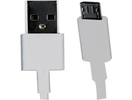 Cabo MicroUSB , 1m, Branco, Original