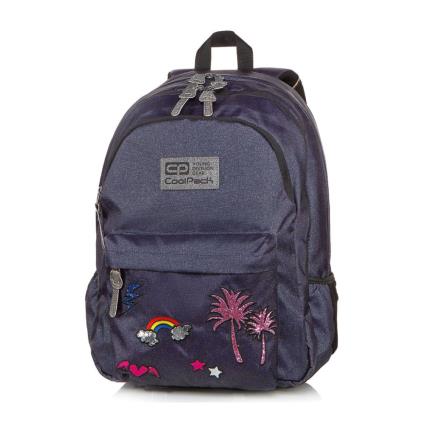 Mochila Escolar  Hippie Sparkling Badges Ganga 45cm