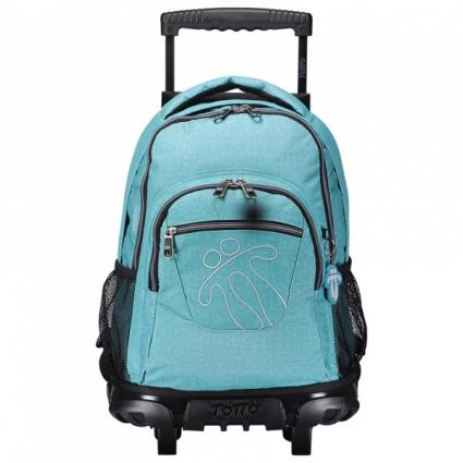 Trolley Mochila Escolar 52cm + Estojo Duplo  Green Glitter