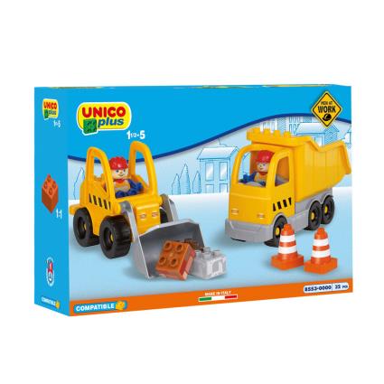 Blocos de Encaixe  Máquinas Construção (Idade Mínima: 1 - 32 Peças)