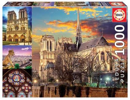 Puzzle 1000 Colagem Notre Dame