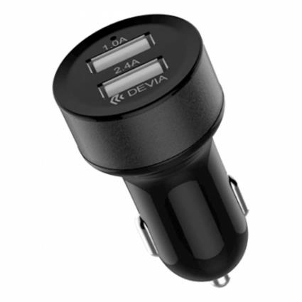 Carregador Automóvel  Smart Series 2 x Usb - Preto