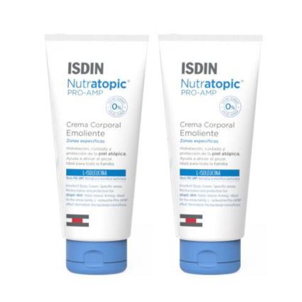 NUTRATOPIC PRO-AMP DUO CREME EMOLIENTE 2 X 200 ML COM DESCONTO DE 50% NA 2ª UNIDADE