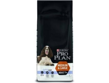 Ração para Cães  Pro Plan (14Kg - Seca - Porte Médio e Grande - Sénior - Sabor: Frango)