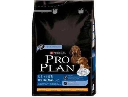 Ração para Cães  Pro Plan (3Kg - Seca - Porte Médio e Grande - Sénior - Sabor: Frango)