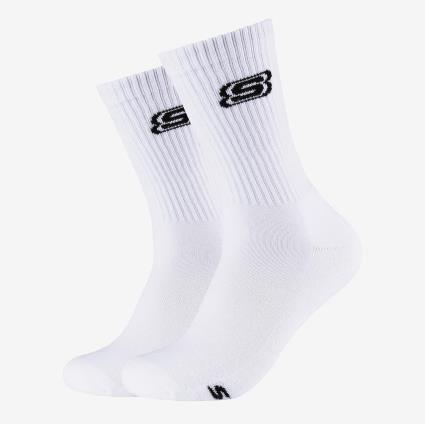 Meias Compridas Branco - Meias Unissexo Pack 2