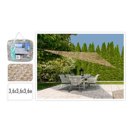 TOLDO POLIESTER CAMUFLAGEM TRIANGULAR 360CM DE LADO