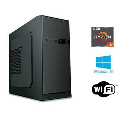 Computador Desktop PowerNet, AMD Ryzen™ 5 3400G, 8 GB RAM, 1 TB HDD, Preto