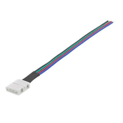 Cabo de conexão direta para fita led rgb (4 pin) 10mm