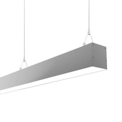 Candeeiro suspenso serk dual 28w 120cm regulável + comando branco dual