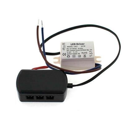 Led driver dc12v/3x1w/330ma + distribuidor 3x