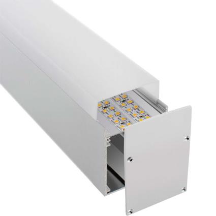 Kit - perfil aluminio norlux para fitas led 1 metro