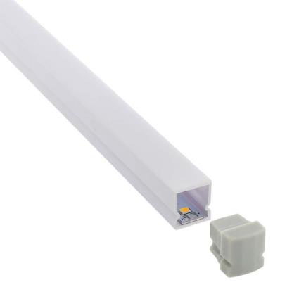 Kit - perfil plástico cub ip68 para fitas led 2 metros