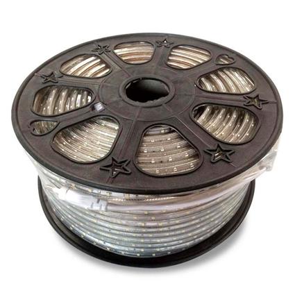 Fita led 220v smd2835 60led/m bobina 100 metros branco quente