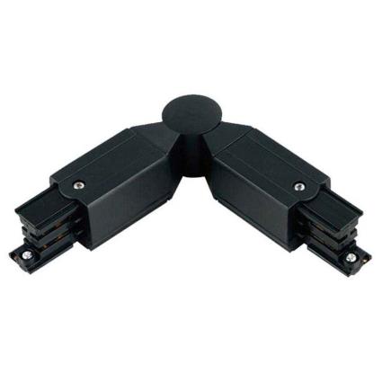 União articulada carril trifásico preto