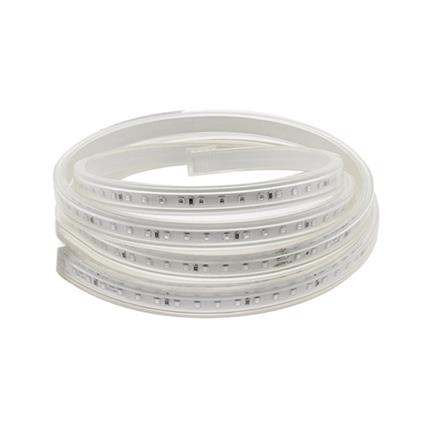 Fita led 220v smd2835 120led/m 1 metro com conectores rápidos branco quente
