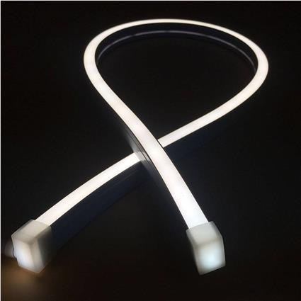 Led neon flex 12x20mm dc24v 120led/m 5m âmbar