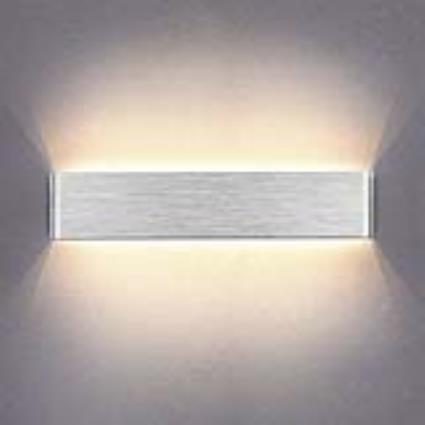 Aplique led klan 410 14w silver branco quente