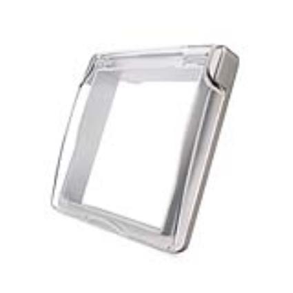 Coberta impermeavel cinzenta para tomada