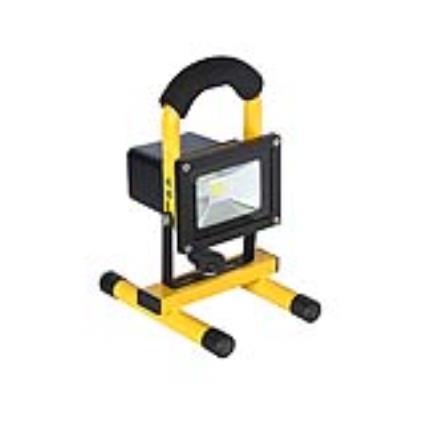 Projetor led 10w com bateria recarregável branco neutro