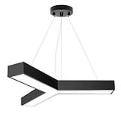 Luminária suspendida ou superficie triled ø900mm 40w preto branco neutro