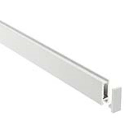 Perfil aluminio phanter s2 para fitas led 2 metros branco