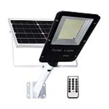 Farola led solar urban 150w + comando à distancia branco frio