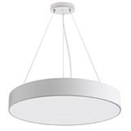 Luminária suspendida ou superficie puck ø600mm 50w branco branco quente